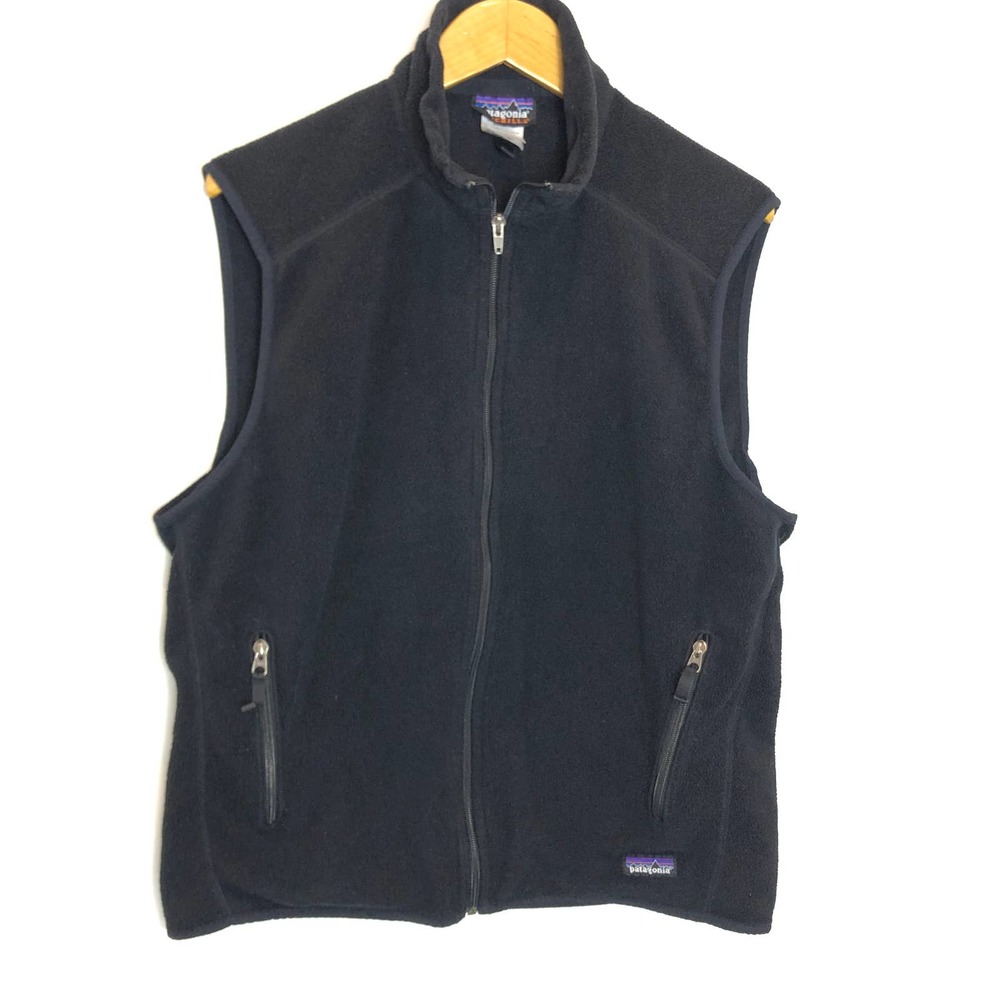 Patagonia Synchilla Black Fleece Vest  Men's Large